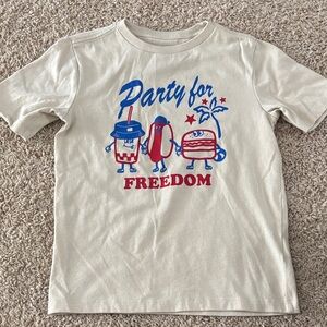 Wonder Nation Cream Party for Freedom Kids T-Shirt